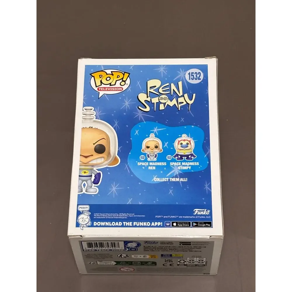Funko Pop Space Madness Ren 1532 Ren and Stimpy Vinyl Figure New Nickelodeon